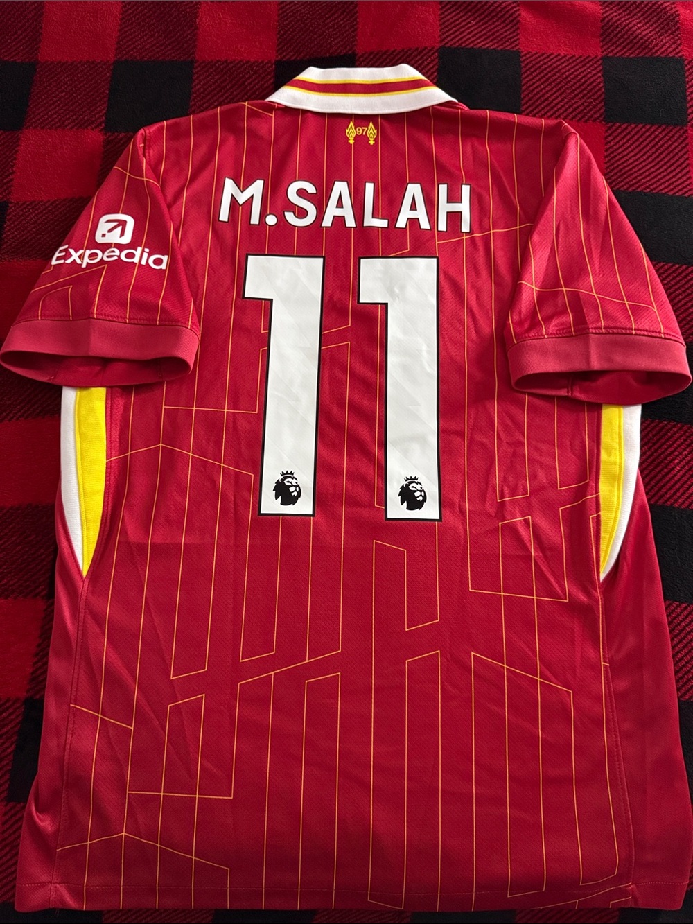 Liverpool FC #11 Mohamed Salah 2024-25 Nike Premier League Home Jersey